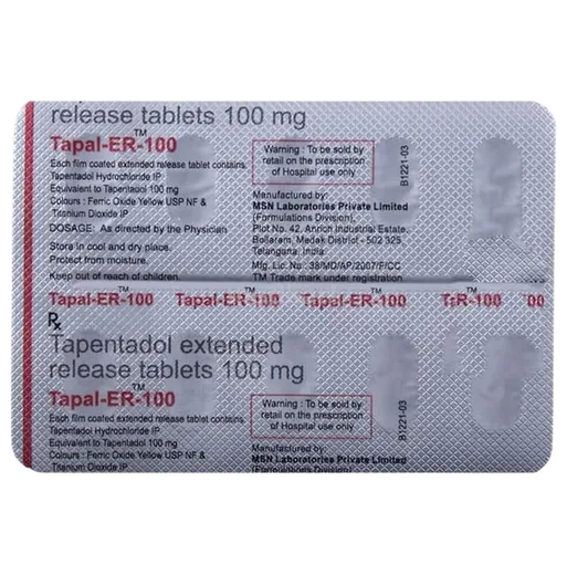 tapal er 100mg tablet 10's